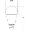 Mexen Nova 10x LED-lampa E27, A60, 10W, Varm - 3000K, 1055 lm - L100-E27-1030-01x10