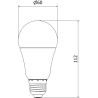 Mexen Nova 10x LED-lampa E27, A60, 10W, Kall - 6500K, 1055 lm - L100-E27-1065-01x10
