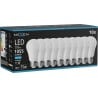 Mexen Nova 10x żarówka LED E27, A60, 10W, Zimna - 6500K, 1055 lm - L100-E27-1065-01x10