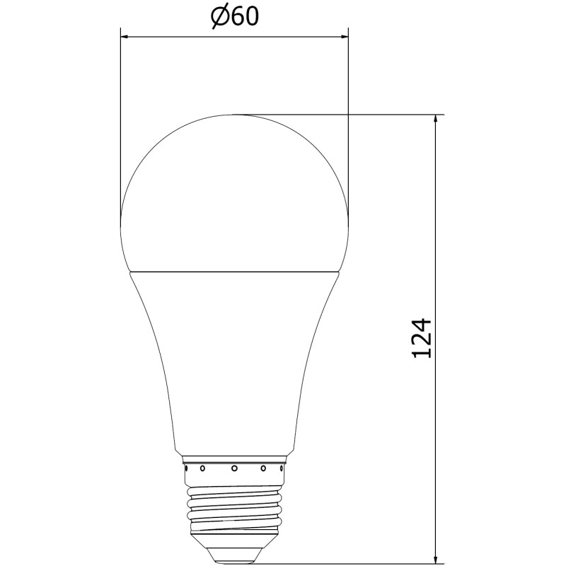 Mexen Nova 10x bombilla LED E27, A60, 15W, Fría - 6500K, 1575 lm - L100-E27-1565-01x10