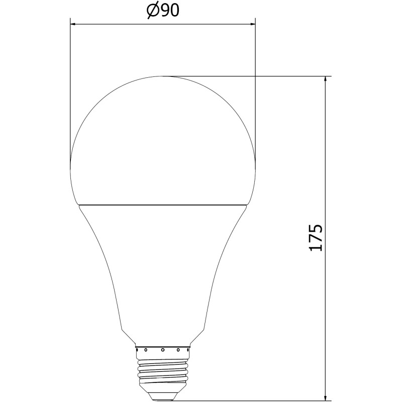 Mexen Nova 10x Bombilla LED E27, A95, 25W, Neutral - 4000K, 2625 lm - L100-E27-2540-01x10