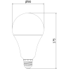 Mexen Nova 10x Bombilla LED E27, A95, 25W, Neutral - 4000K, 2625 lm - L100-E27-2540-01x10