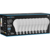 Mexen Nova 10x LED-Glühlampe E27, A95, 25W, Kalt - 6500K, 2625 lm - L100-E27-2565-01x10
