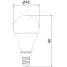 Mexen Nova 10x LED-lampa E14, G45, 8W, Varm - 3000K, 840 lm - L101-E14-0830-01x10