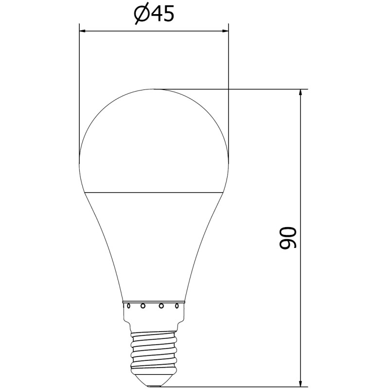 Mexen Nova 10x Bombilla LED E14, G45, 9W, Cálida - 3000K, 945 lm - L101-E14-0930-01x10
