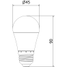 Mexen Nova 10x Bombilla LED E27, G45, 8W, Neutral - 4000K, 840 lm - L101-E27-0840-01x10