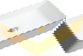 Mexen Estela virsmas izlietne 50 x 40 cm, balta/zeltīta - 22105053