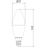 Mexen Nova 10x LED-lampa E14, C37, 8W, Kall - 6500K, 840 lm - L102-E14-0865-01x10