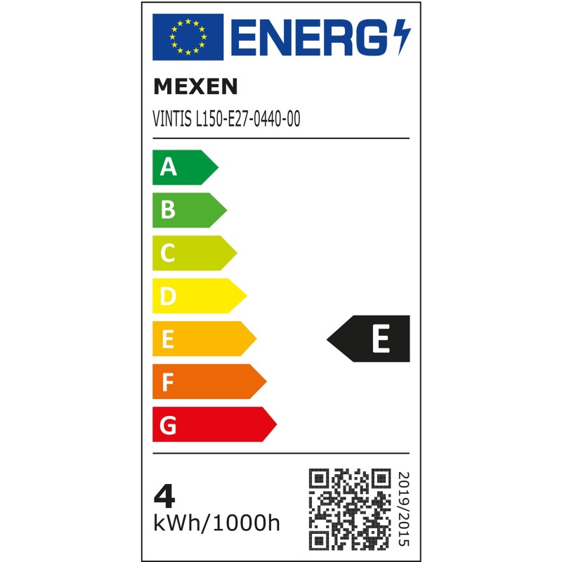 Mexen Vintis 3x Λάμπα filament LED E27, A60, 4W, Ουδέτερο - 4000K, 470 lm, διαφανής - L150-E27-0440-00x03