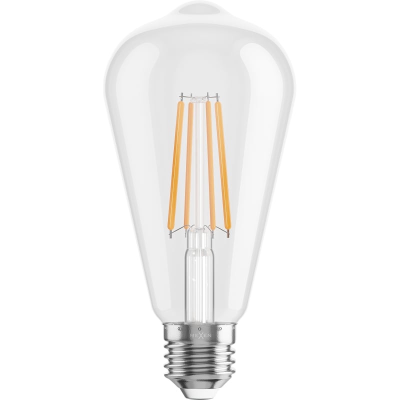 Mexen Vintis 3x LED gloeilamp filament E27, ST64, 8W, Warm - 2700K, 1055 lm, helder - L152-E27-0827-00x03