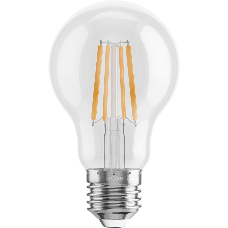 Mexen Vintis 10x Ampoule à filament LED E27, A60, 4W, Chaude - 2700K, 470 lm, claire - L150-E27-0427-00x10