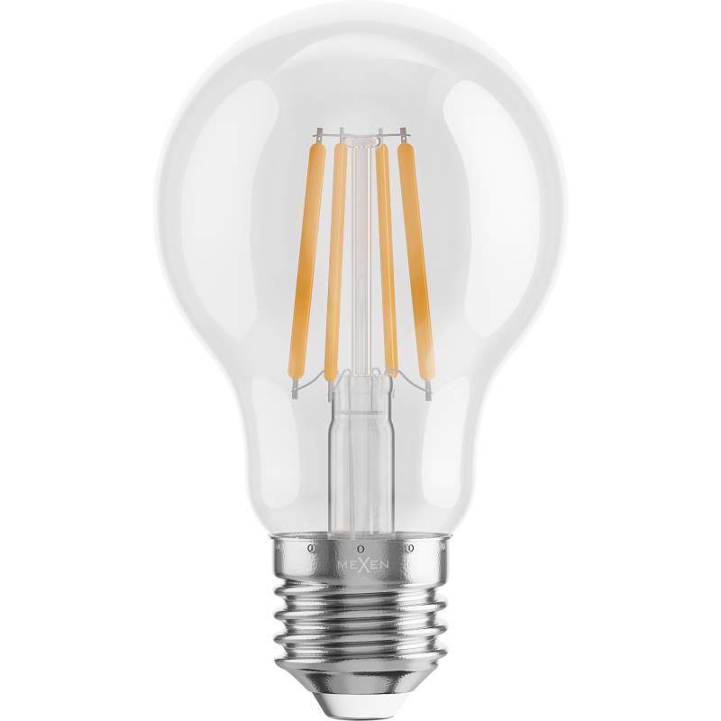 Mexen Vintis 10x żarówka filament LED E27, A60, 4W, Ciepła - 2700K, 470 lm, clear - L150-E27-0427-00x10