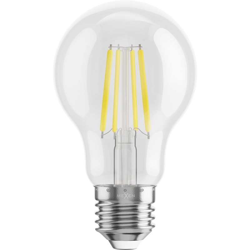 Mexen Vintis 10x LED Filament Bulb E27, A60, 4W, Neutral - 4000K, 470 lm, clear - L150-E27-0440-00x10