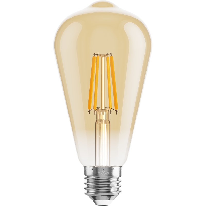 Mexen Vintis 10x kvēlspuldze LED E27, ST64, 4W, Silta - 2700K, 400 lm, dzintara - L152-E27-0427-50x10