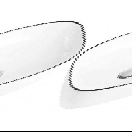 Mexen Lita countertop Ëmfeld 49 x 37 cm, wäiss/schwaarz - 22124907