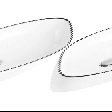 Mexen Lita lavabo à poser 49 x 37 cm, blanc/noir - 22124907