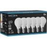 Mexen Nova 6x LED-lampa E14, G45, 4W, Neutral - 4000K, 420 lm - L101-E14-0440-01x06