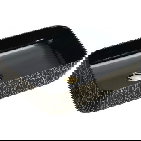 Mexen Lorita lavabo sobre encimera 51 x 39 cm, negro/dorado - 22135163