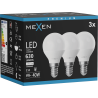 Mexen Nova 3x Bombilla LED E14, G45, 6W, Neutra - 4000K, 630 lm - L101-E14-0640-01x03