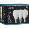 Mexen Nova 3x LED-lampa E14, G45, 6W, Kall - 6500K, 630 lm - L101-E14-0665-01x03