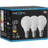 Mexen Nova 3x Bombilla LED E14, G45, 7W, Cálida - 3000K, 735 lm - L101-E14-0730-01x03