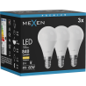 Mexen Nova 3x LED-lampa E14, G45, 8W, Varm - 3000K, 840 lm - L101-E14-0830-01x03