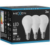 Mexen Nova 3x LED-pirn E14, G45, 8W, Neutraalne - 4000K, 840 lm - L101-E14-0840-01x03