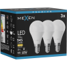 Mexen Nova 3x LED-lamppu E14, G45, 9W, Lämmin - 3000K, 945 lm - L101-E14-0930-01x03
