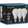 Mexen Nova 3x LED-lampa E14, G45, 10W, Varm - 3000K, 1055 lm - L101-E14-1030-01x03