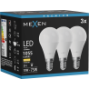 Mexen Nova 3x LED-pirn E14, G45, 10W, Soe - 3000K, 1055 lm - L101-E14-1030-01x03
