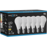 Mexen Nova 6x LED-glödlampa E14, G45, 10W, Varm - 3000K, 1055 lm - L101-E14-1030-01x06
