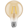 Mexen Vintis 6x LED filamentlamp E27, G80, 2W, Warm - 2200K, 180 lm, amber - L155-E27-0222-50x06