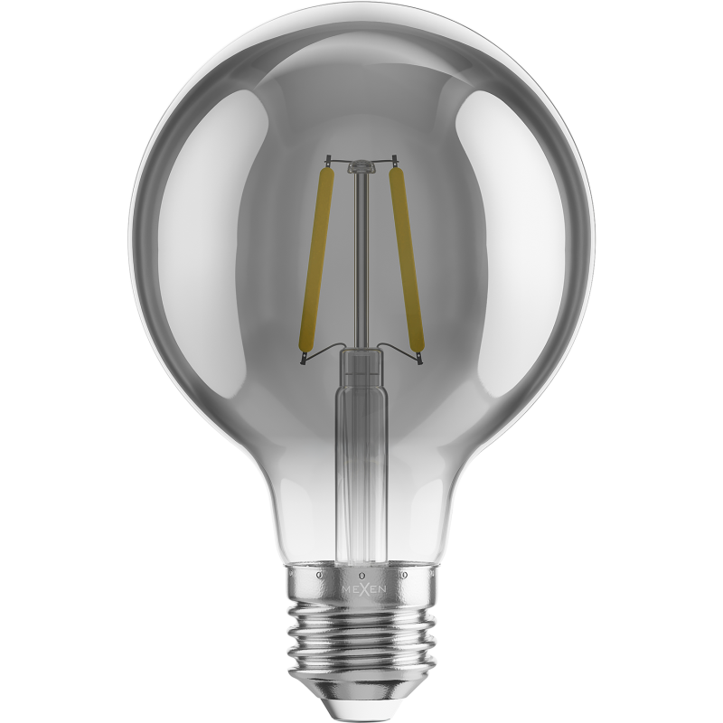 Mexen Vintis 10x LED kvēldiega spuldze E27, G80, 2W, Silta - 2200K, 150 lm, dūmu - L155-E27-0222-70x10