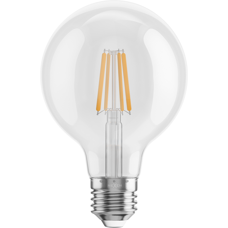 Mexen Vintis 10x kvēldiega LED spuldze E27, G80, 4W, Silta - 2700K, 470 lm, skaidra - L155-E27-0427-00x10