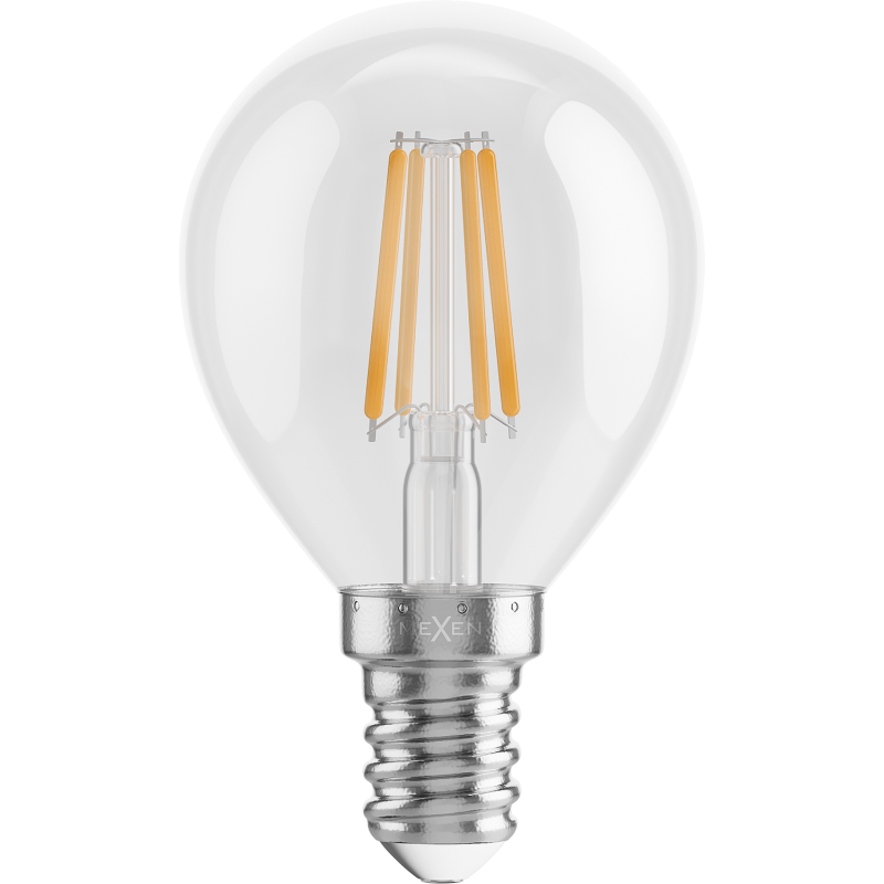 Mexen Vintis 3x LED kvēldiega spuldze E14, G45, 6W, Silta - 2700K, 720 lm, caurspīdīga - L156-E14-0627-00x03