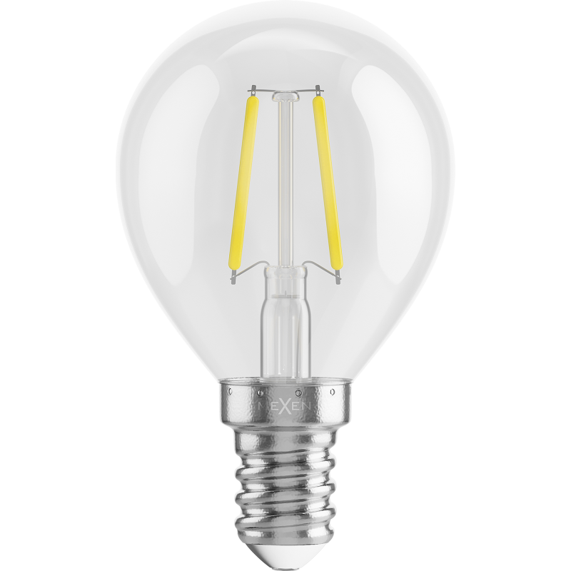 Mexen Vintis 6x LED pavediena spuldze E14, G45, 2W, Neitrāla - 4000K, 240 lm, caurspīdīga - L156-E14-0240-00x06