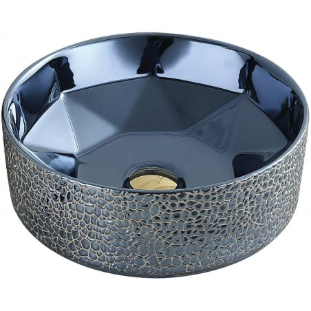 Mexen Lupita Aufsatzwaschbecken 41 x 41 cm, blau - 22144163