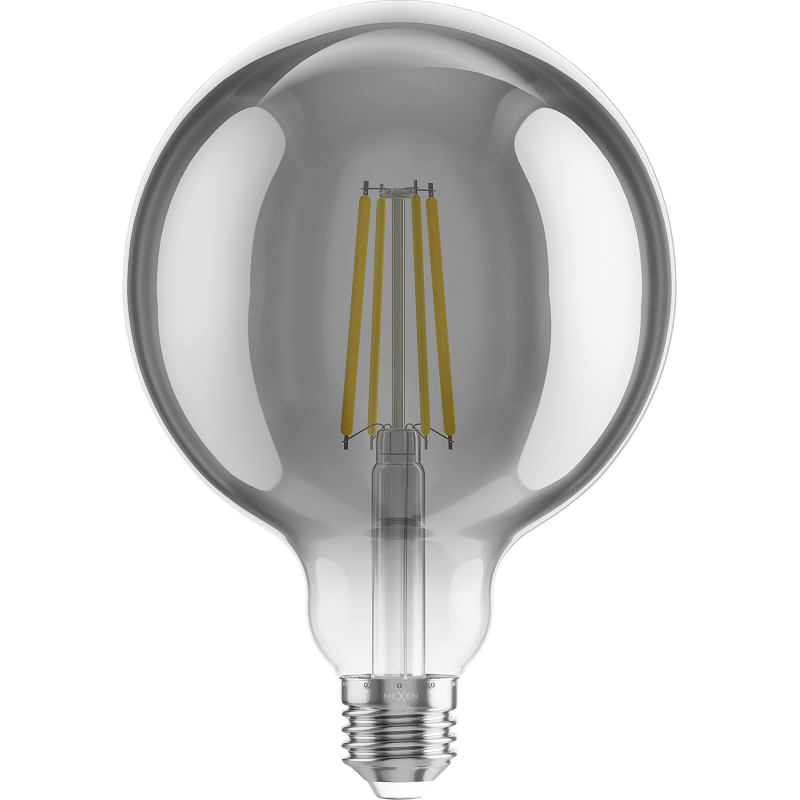 Mexen Vintis 3x LED kvēldiega spuldze E27, G125, 8W, Silta - 2700K, 680 lm, dūmu - L158-E27-0827-70x03
