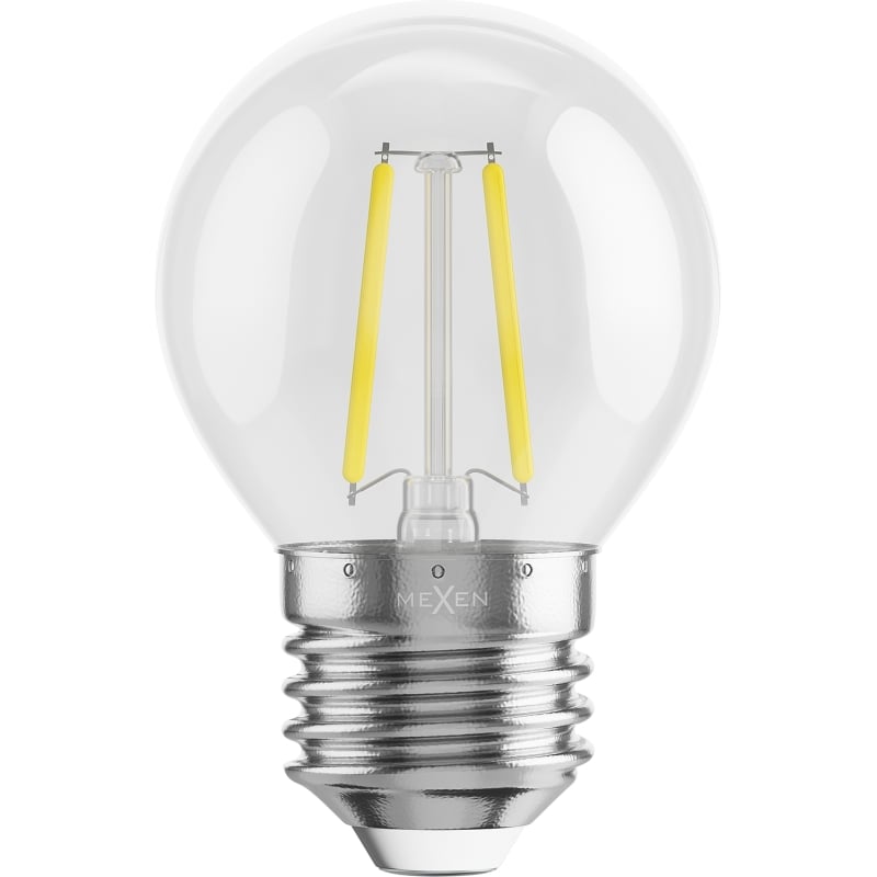 Mexen Vintis 10x LED-Filament-Glühbirne E27, G45, 2W, Neutral - 4000K, 240 lm, klar - L156-E27-0227-00x10 - L156-E27-0240-00x10