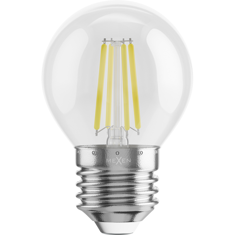 Mexen Vintis 10x LED pavedienu spuldze E27, G45, 4W, Neitrāla - 4000K, 470 lm, dzidrs - L156-E27-0427-00x10