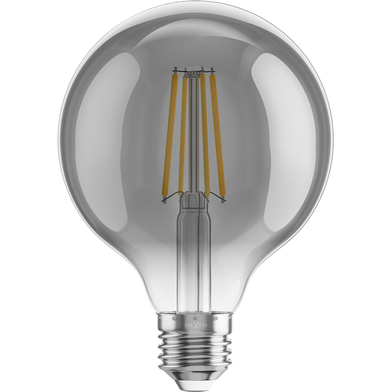Mexen Vintis 10x LED E27 kvēlspuldze, G95, 8W, Silta - 2700K, 680 lm, dūmu - L157-E27-0827-70x10