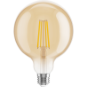 Mexen Vintis 10x Lampadina a filamento LED E27, G125, 8W, Calda - 2200K, 750 lm, ambra - L158-E27-0822-50x10