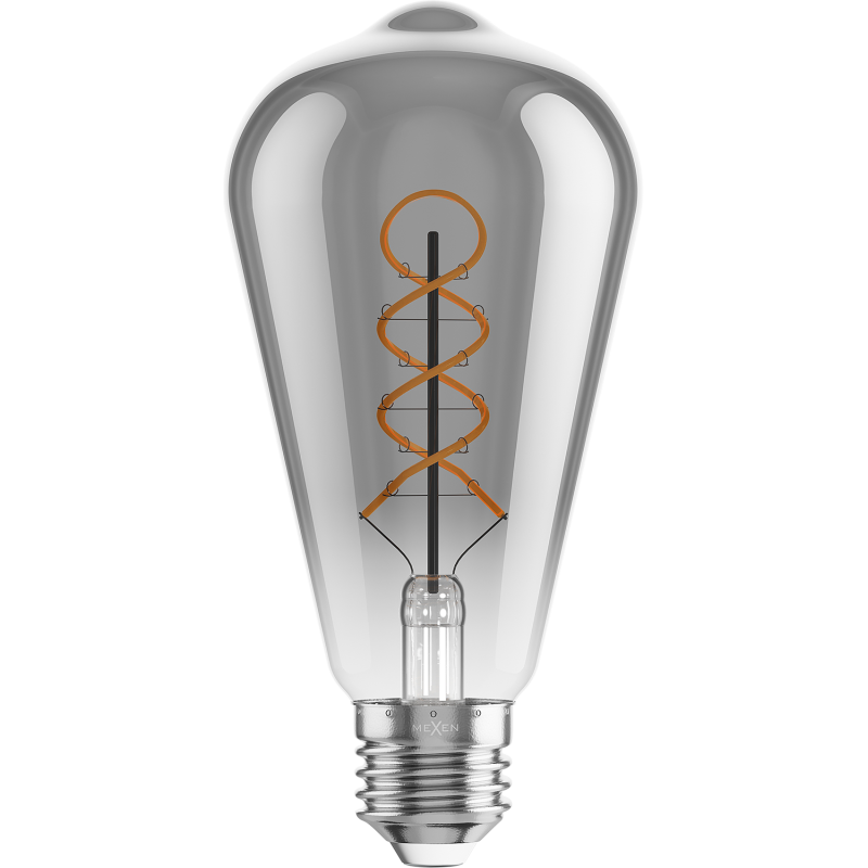 Mexen Vintis 6x Spuldze filamentu spirāle LED E27, ST64, 6W, Silta - 2700K, 510 lm, tonis - L162-E27-0627-70x06