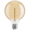 Mexen Vintis 6x Filament-LED spiraalilamppu E27, G95, 8W, Lämmin - 2200K, 600 lm, meripihka - L167-E27-0822-50x06
