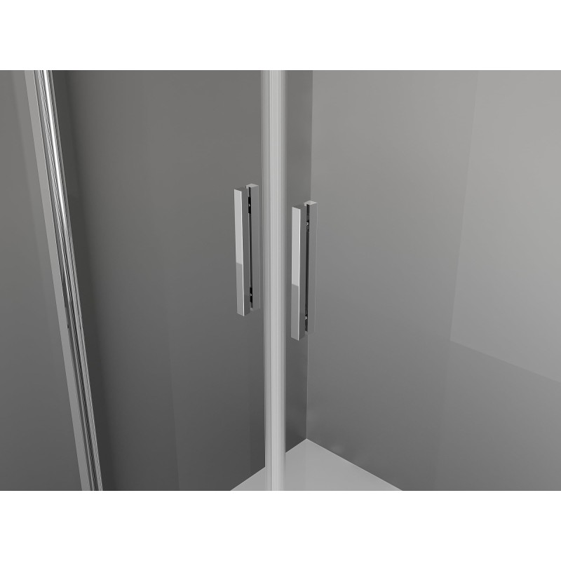 Mexen Exo-3S dušas kabīne, 3-sienu, verama, 80 x 120 cm, caurspīdīga, hromēta - 814-080-120-01-00-3S