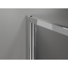 Mexen Exo-B Duo 3S duschkabin 3-väggars dörr 110 x 90 cm, transparent, krom - 814-110-090-01-00-3S
