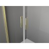 Mexen Exo-B Duo 3S cabina de ducha abatible de 3 paredes 80 x 110 cm, transparente, dorada - 814-080-110-50-00-3S