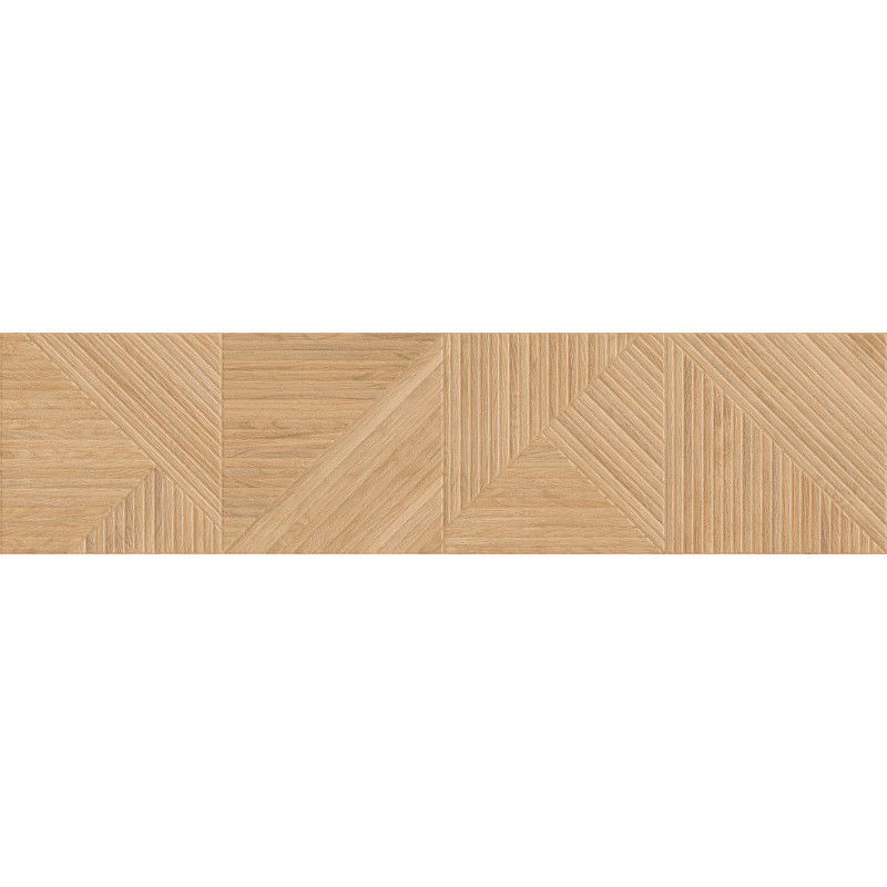 Mexen Ideal  Beiger glasierter Feinsteinzeug rektifiziert G1, holzähnliche Boden- und Wandfliese 120 x 30 cm, matt