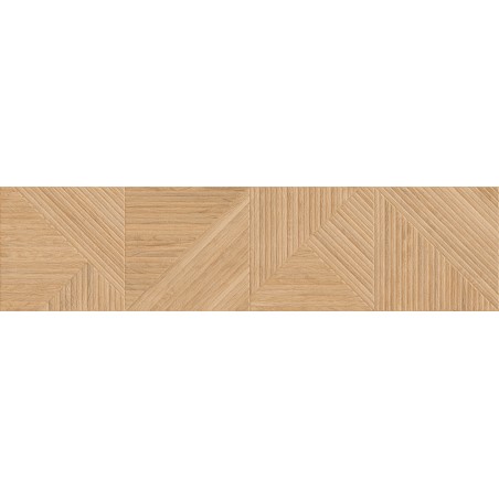Mexen Ideal  Grès émaillé beige rect. G1, carrelage mural aspect bois 120 x 30 cm, mat - TL701-120-030-50