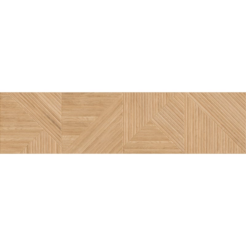 Mexen Ideal  Beige Glazed Rectified Porcelain Tile G1, Wood-like Wall Tile 120 x 30 cm, Matte - TL701-120-030-50